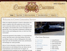 Tablet Screenshot of crownlimos805.com